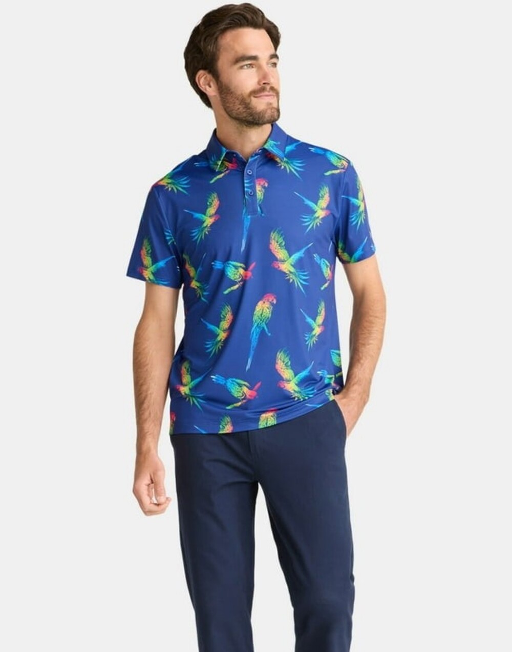 Birdie Bound Men's Performance Golf Polo Small